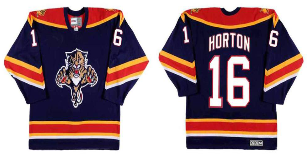 2019 Men Florida Panthers #16 Horton blue CCM NHL jerseys